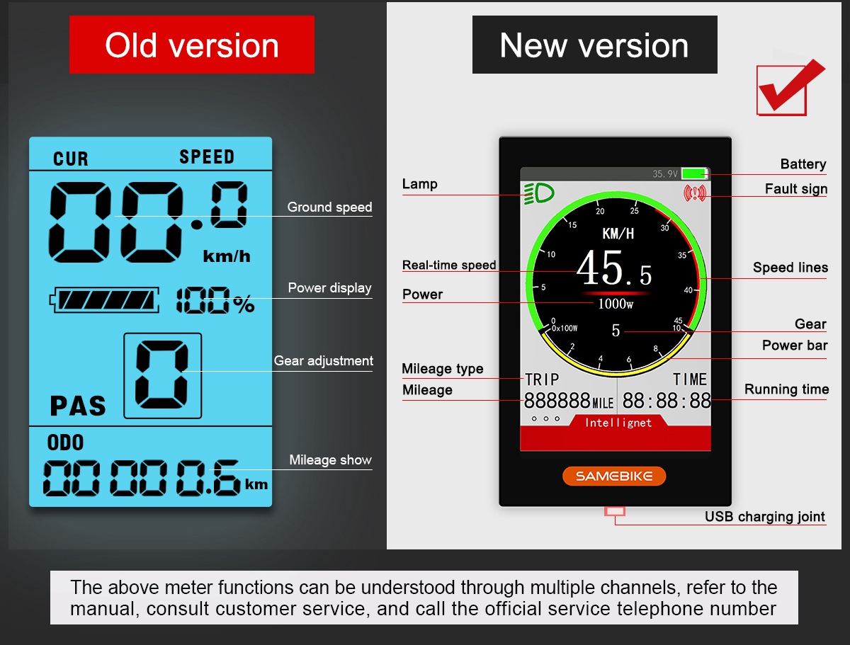 Samebike LO26-II Portable Folding Smart Electric Moped Bike 500W Motor Max 35km/h 26 Inch Tire - Black 20 Samebike LO26-II Portable Folding Smart Electric Moped Bike 500W Motor Max 35km/h 26 Inch Tire - Black
