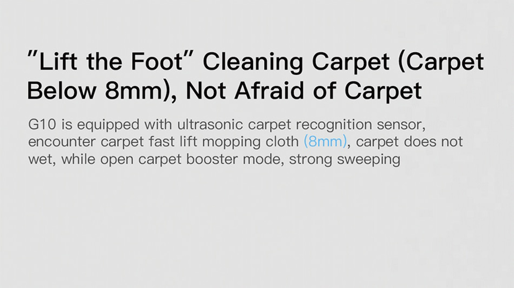 Redroad G10 Self-cleaning Robot Vacuum Cleaner 2800pa Suction High-Frequency Vibrating Mopping Auto Mop Lifting Electrolytic Water Sterilization LDS Navigation TOF Obstacle Avoidance 5200mAh Battery 450ml Dustbin 450ml Water Tank APP Control - White