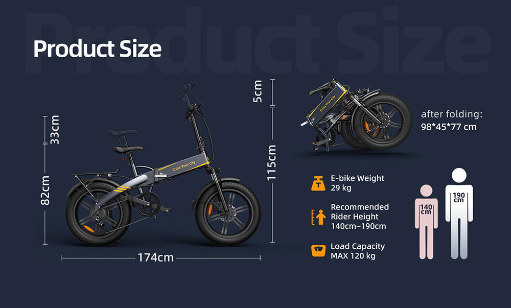 ADO A20F XE 250W Elektrobicykel so skladacím rámom 7-rýchlostné prevody Odnímateľná lítium-iónová batéria 10,4 AH E-bike - biely