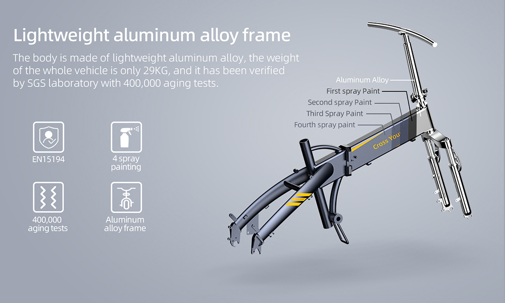 ADO A20F XE 250W Elektrobicykel so skladacím rámom 7-rýchlostné prevody Odnímateľný 10.Lítium-iónový akumulátor 4 AH elektrobicykel - čierna