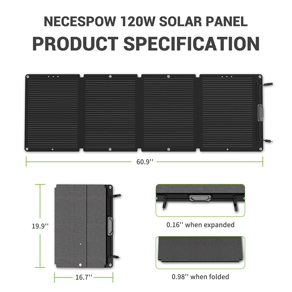 NECESPOW N1200 1200W Portable Power Station + 2Pcs 120W Foldable Solar Panel Emergency Power Supply 1280Wh 400000mAh LiFePO4 Battery, 230V AC Pure Sine Wave, 10 Outputs, LED Light Solar Generator for Outdoor, Camping, Home Use,Backup Power Supply Kit 27 NECESPOW N1200 1200W 1280Wh Portable Power Station + 2Pcs 120W Foldable Solar Panel, LiFePo4 Battery Solar Generator Outdoor Power Supply Kit