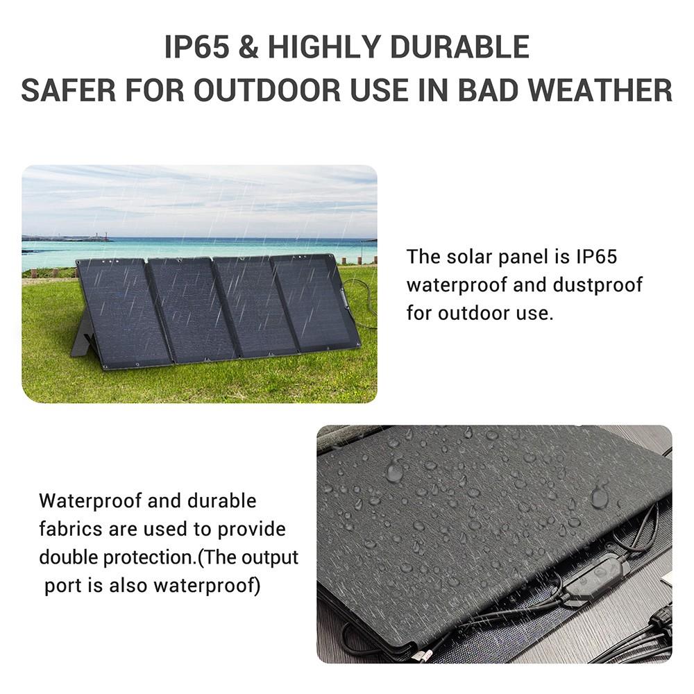 Centrale électrique portable NECESPOW N7576 700W 576Wh + panneau solaire pliable 120W, kit d'alimentation extérieure pour générateur solaire à batterie LiFePo4