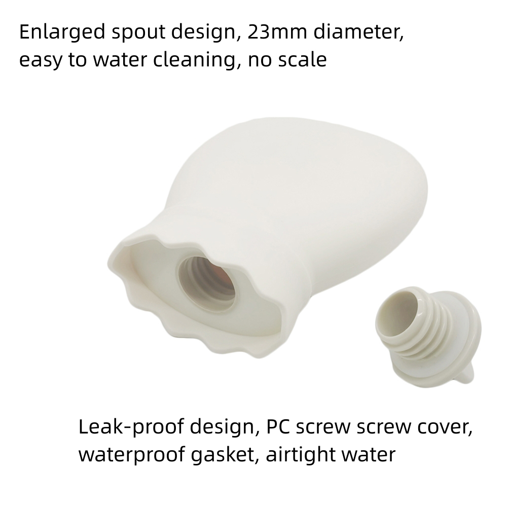 310ml Silicone Hot Water Bag with Knitted Cover, Water-Filled Tank Mini Hand Warmer, Microwave Heating, Belly Warm