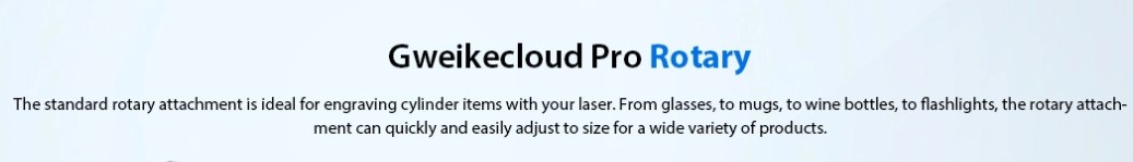 Stolný laserový gravírovací stroj Gweike Cloud Pro 50W s rotačným valcom, gravírovacími predmetmi, automatickým zaostrovaním, rýchlosťou 600 mm/s, 0.025mm presnosť, Wi-Fi ovládanie, panoramatická kamera, 510mmx300mm