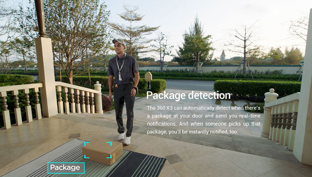 360 Video Doorbell X3, 5MP Camera, 8GB Storage Wi-Fi Base Station, Radar Sensor, Night Vision Anti-theft Automatic Siren, 5000mAh Battery