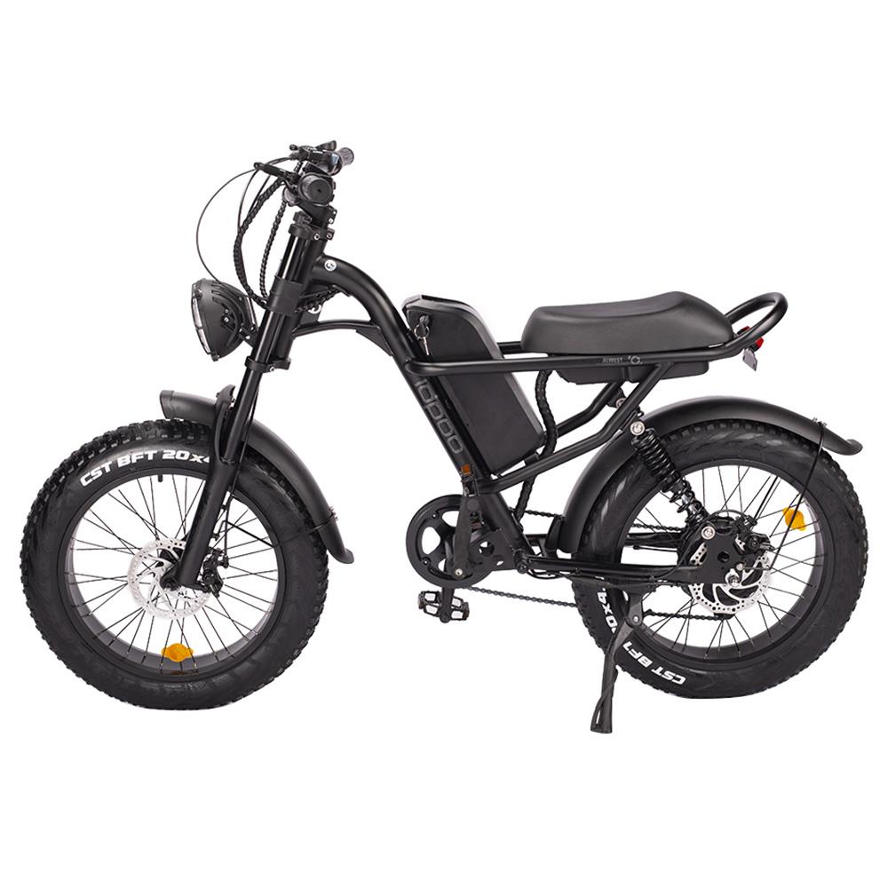 Z8 ELectric Bike 20*4.0 Inch Fat Tire 48V 500W Motor 15Ah Battery 45km/h Max Speed 7-Speed Shimano Derailleur Front & Rear Mechanical Disc Brake