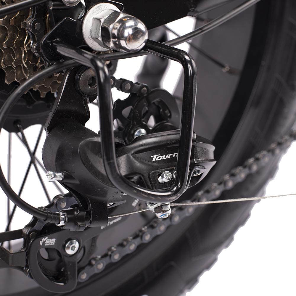 Z8 ELectric Bike 20*4.0 Inch Fat Tire 48V 500W Motor 15Ah Battery 45km/h Max Speed 7-Speed Shimano Derailleur Front & Rear Mechanical Disc Brake