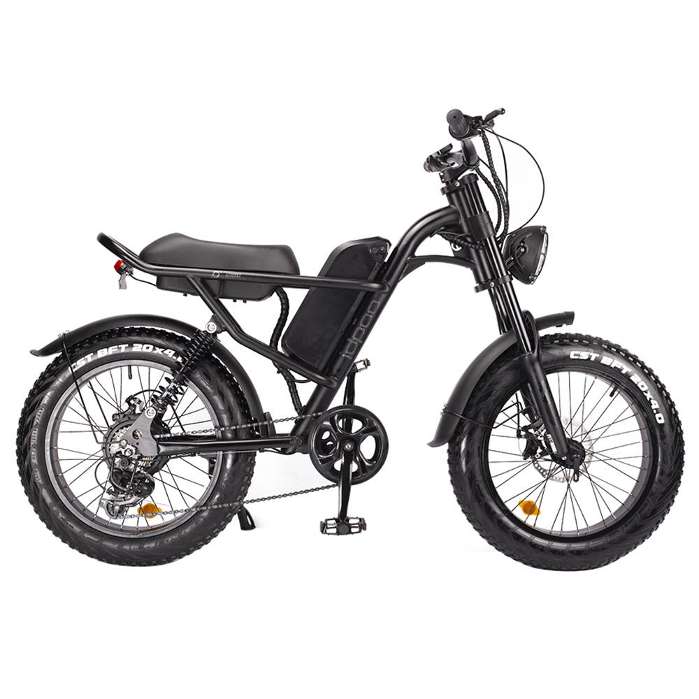 Z8 ELectric Bike 20*4.0 Inch Fat Tire 48V 500W Motor 15Ah Battery 45km/h Max Speed 7-Speed Shimano Derailleur Front & Rear Mechanical Disc Brake