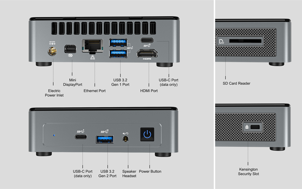 GEEKOM MiniAir 11 MiNi PC intel 11th Gen Celeron N5095 8GB RAM 256GB SSD WiFi 5 Gigabit LAN HDMI DP