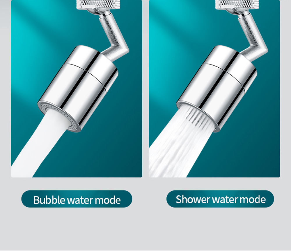 720 Degree Universal Rotating Faucet Extender, Anti-splash Filter Faucet Sprayer Head, Dual-Mode Water Outlet