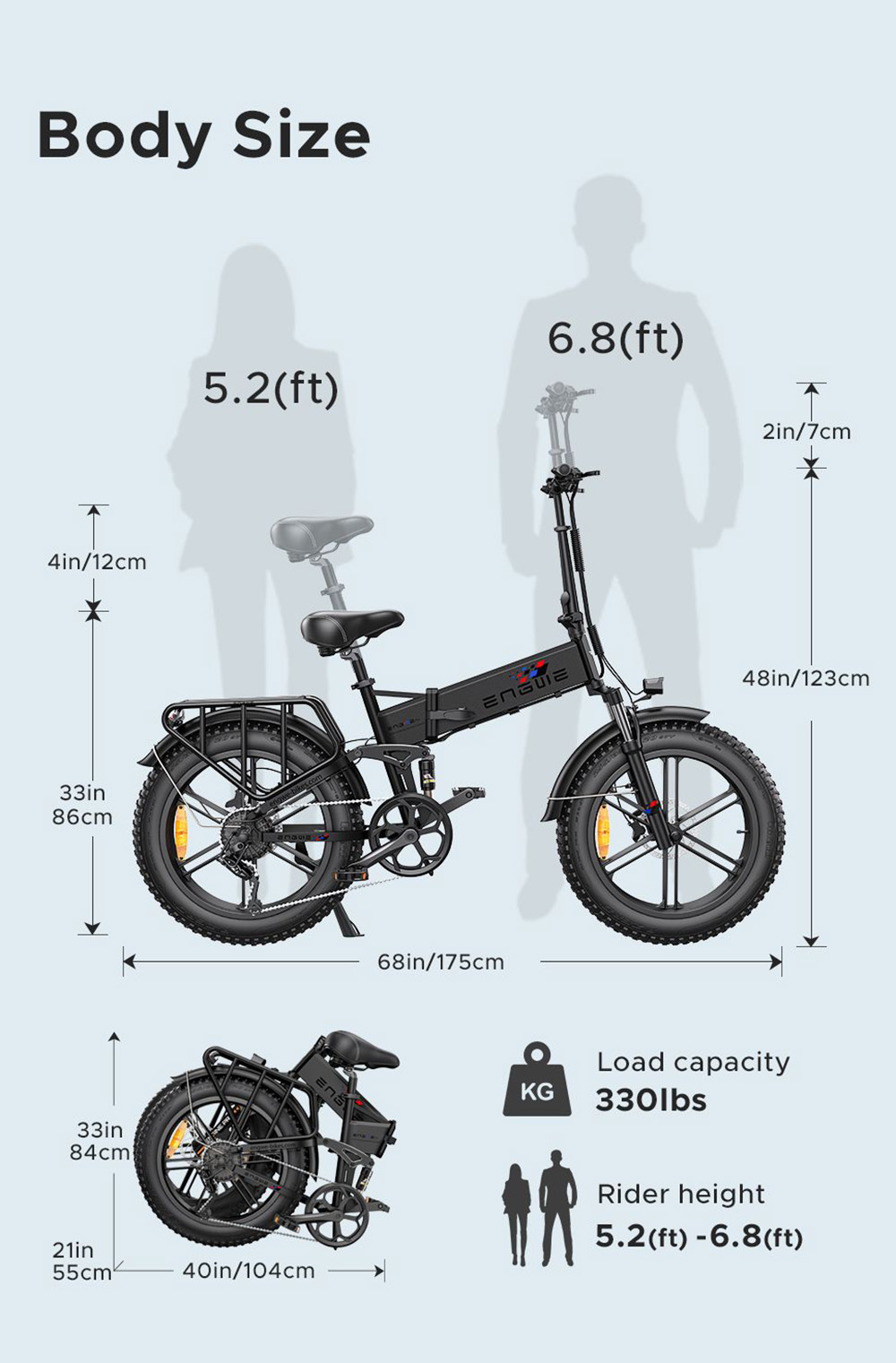 Wildeway E-Bike Front-Basket For FW11-3.0 Electric Bike For Adults