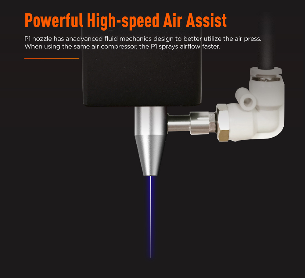 ACMER-P1 10W Laser Engraver Cutter, 0.06x0.08mm Spot, 10000mm/min Engraving Speed, Offline Engraving, 32-bit Motherboard, 400x410mm