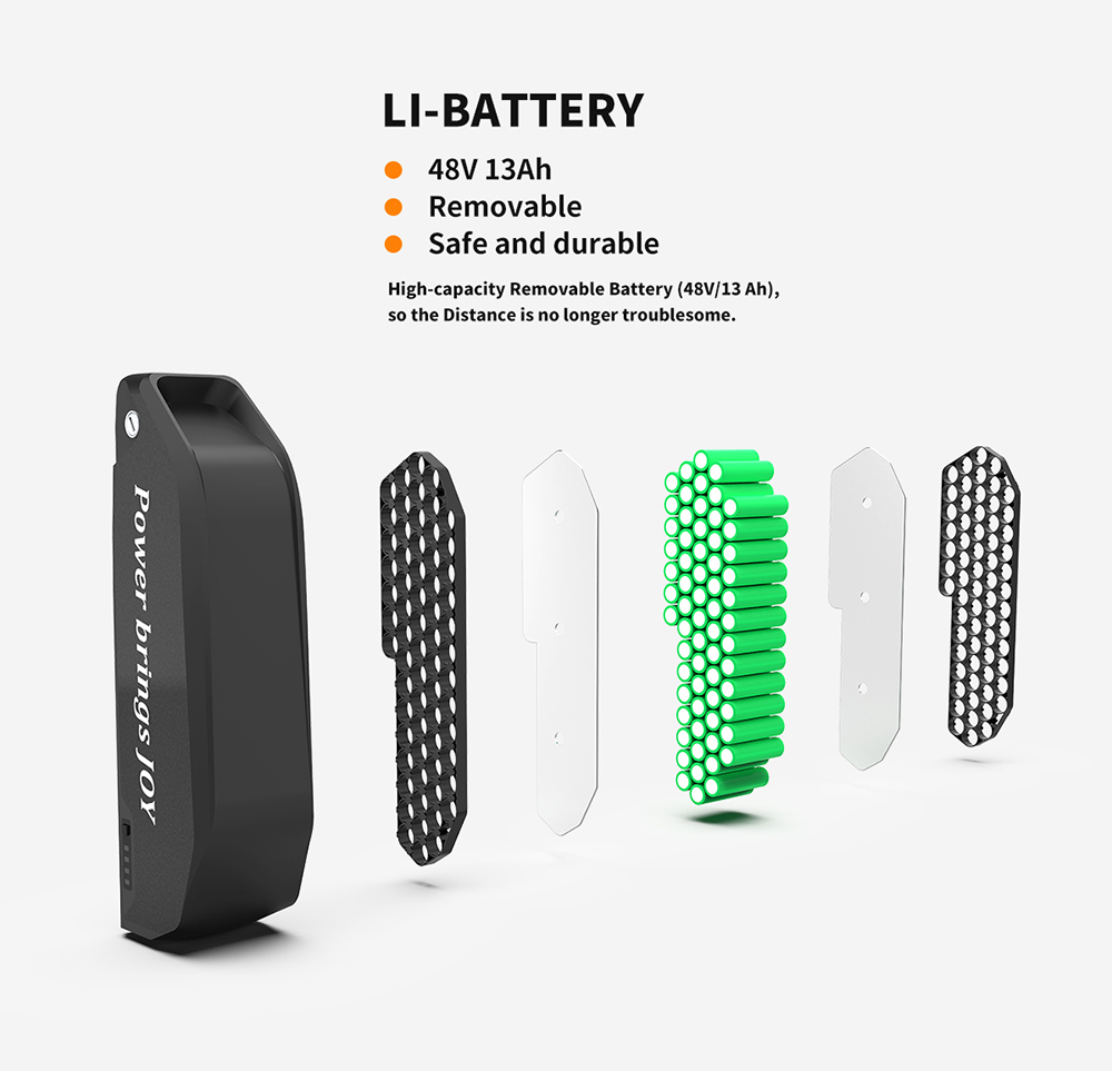 AOSTIRMOTOR S07-G Electric Bike 26*4.0 Inch Fat Tire 48V 13Ah Battery 750W Motor 45Km/h Max Speed Shimano 7-Speed Gear Dual Disc Brake - White 14 AOSTIRMOTOR S07-G Electric Bike 26*4.0'' Fat Tire 48V 13Ah Battery 750W Motor 7 Speed Shimano Gear - White