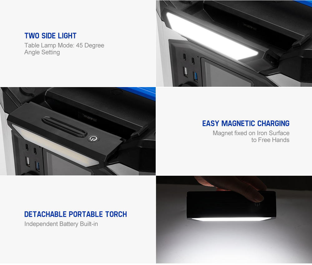 ATEM POWER AP500X Portable Power Station, 518Wh/140000mAh Solar Generator, 500W 110V AC Pure Sine Wave Inverter, 6 Outlets
