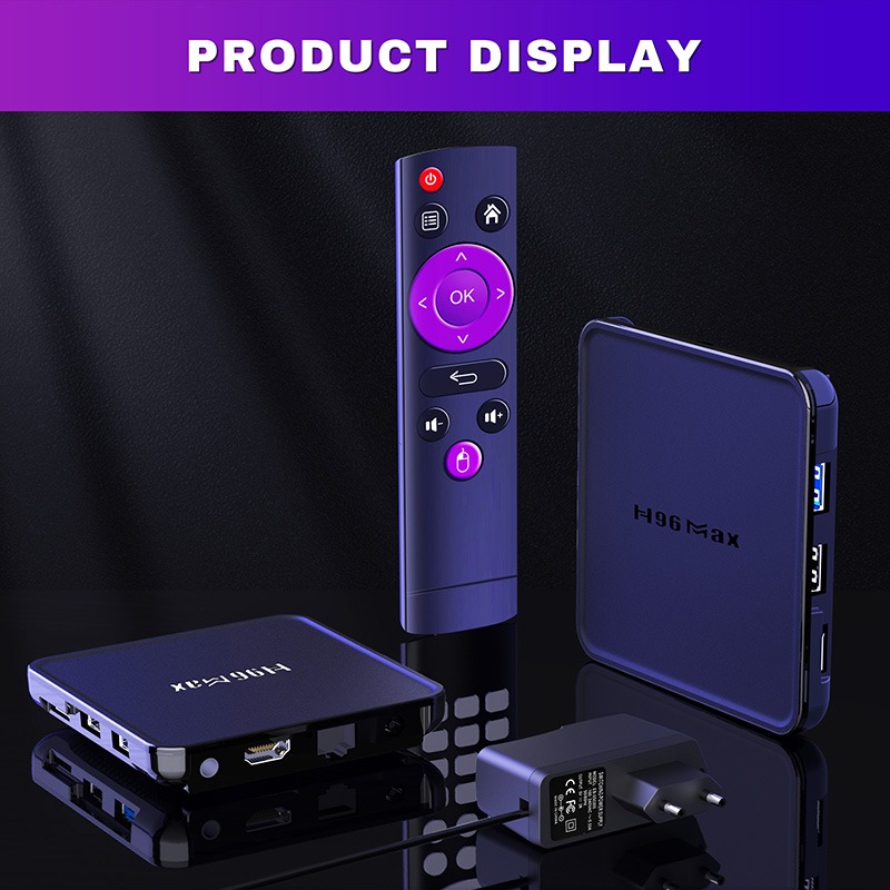 H96 Max V12 TV Box RK3318 Quad-core 4GB+32GB Android 12.0 Dual-band WiFi Bluetooth 4.0 STB Media Player - US 19 H96 Max V12 TV Box RK3318 Quad-core 4GB+32GB Android 12.0 Dual-band WiFi Bluetooth 4.0 STB Media Player - US