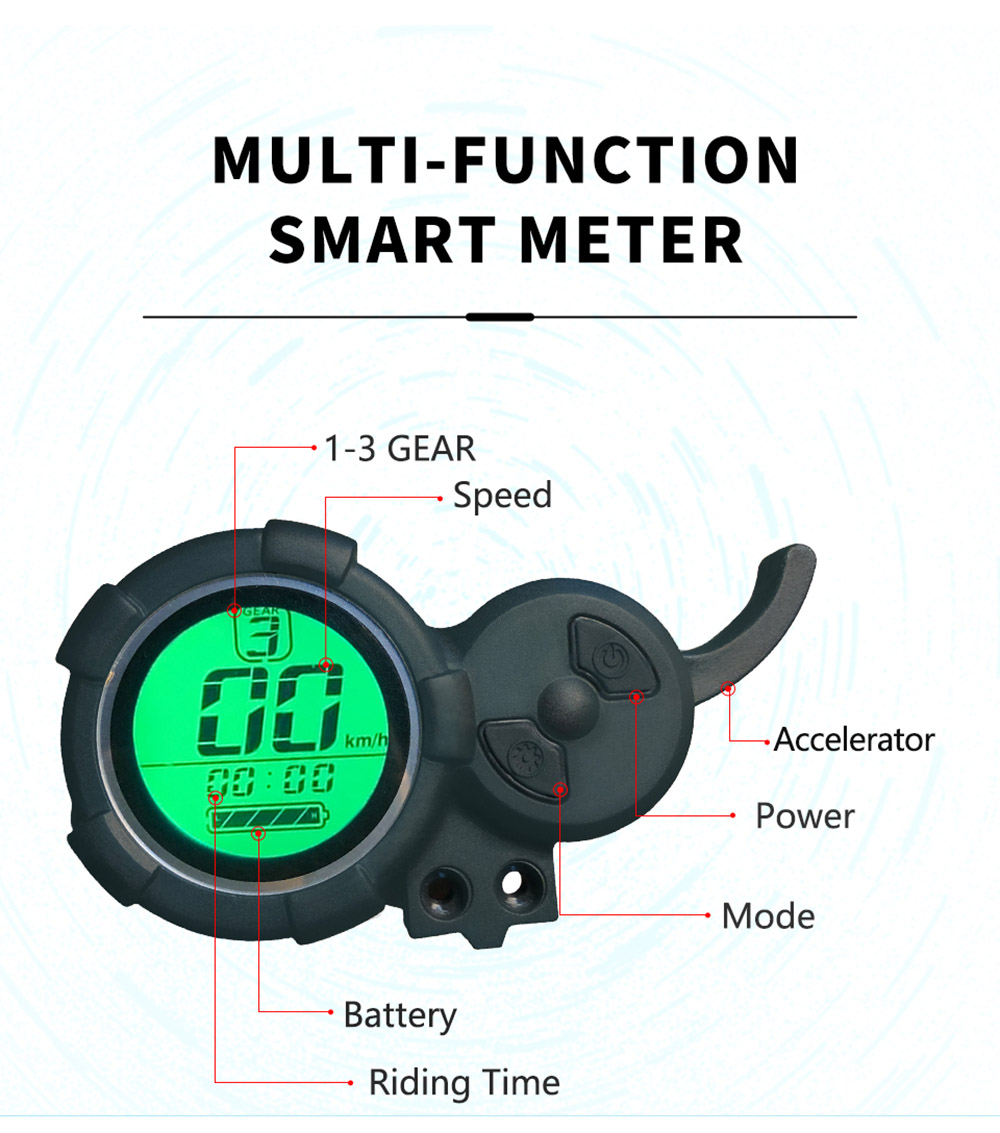 Halo Knight T104 Electric Scooter 10'' Off-road Tire 1000W*2 Dual Motor 65km/h Max Speed 52V 38.4Ah Battery 80km Range