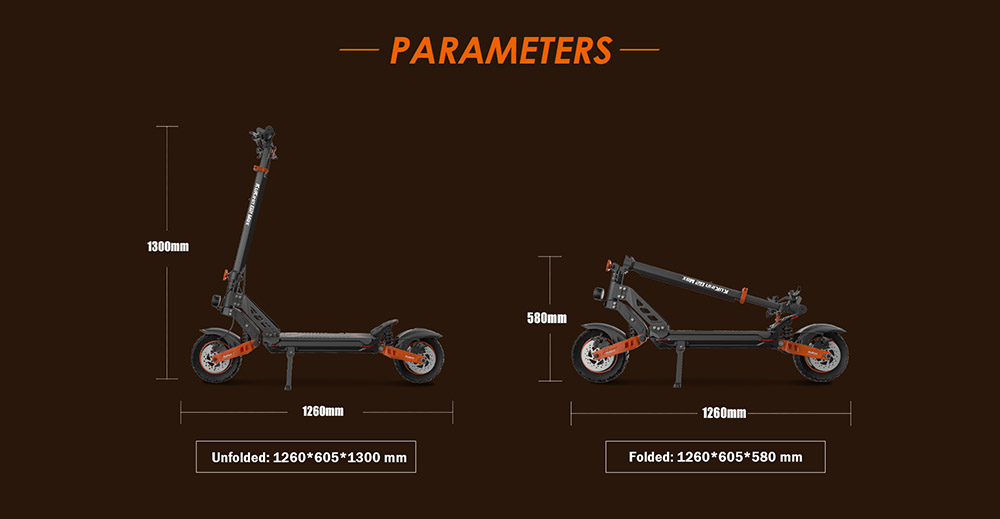 KUKIRIN G2 MAX Scooter électrique 10*2.75 '' pneus pneumatiques tout-terrain 1000W moteur 48V 20Ah batterie 80km portée 3 vitesses