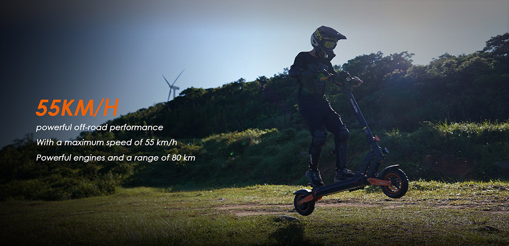 KUKIRIN G2 MAX Electric Scooter 10*2.75'' Off-road Pneumatic Tires 1000W Motor 48V 20Ah Battery 80km Range 3 Speeds