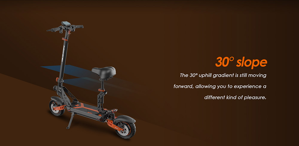 KUKIRIN G2 MAX Scooter électrique 10*2.75 '' pneus pneumatiques tout-terrain 1000W moteur 48V 20Ah batterie 80km portée 3 vitesses