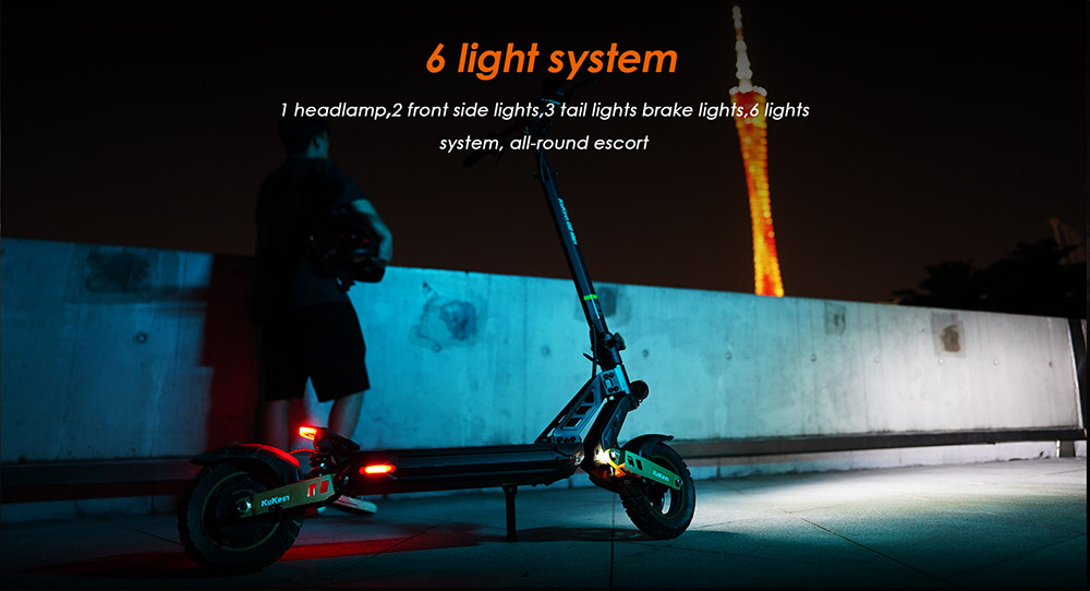 KUKIRIN G2 MAX Electric Scooter 10*2.75'' Off-road Pneumatic Tires 1000W Motor 48V 20Ah Battery 80km Range 3 Speeds