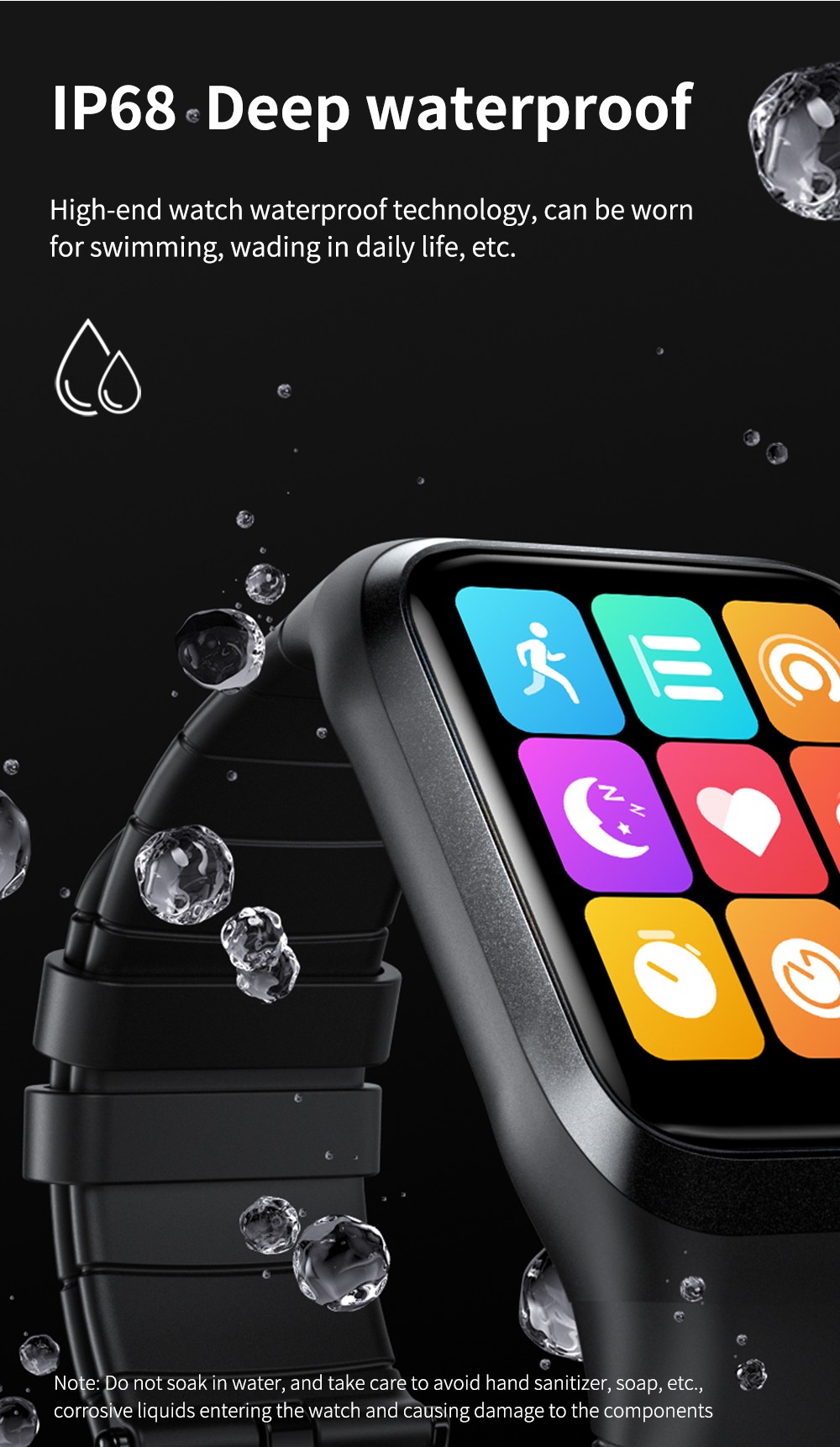 LOKMAT ZEUS 2 Smartwatch 1.69'' TFT Full Touch Screen GPS Sport Bracelet Heart Rate, Blood Oxygen Monitor - Green