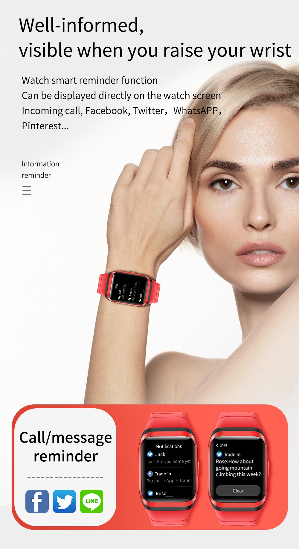 LOKMAT ZEUS 2 Smartwatch 1.69'' TFT Full Touch Screen GPS Sport Bracelet Heart Rate, Blood Oxygen Monitor - Green