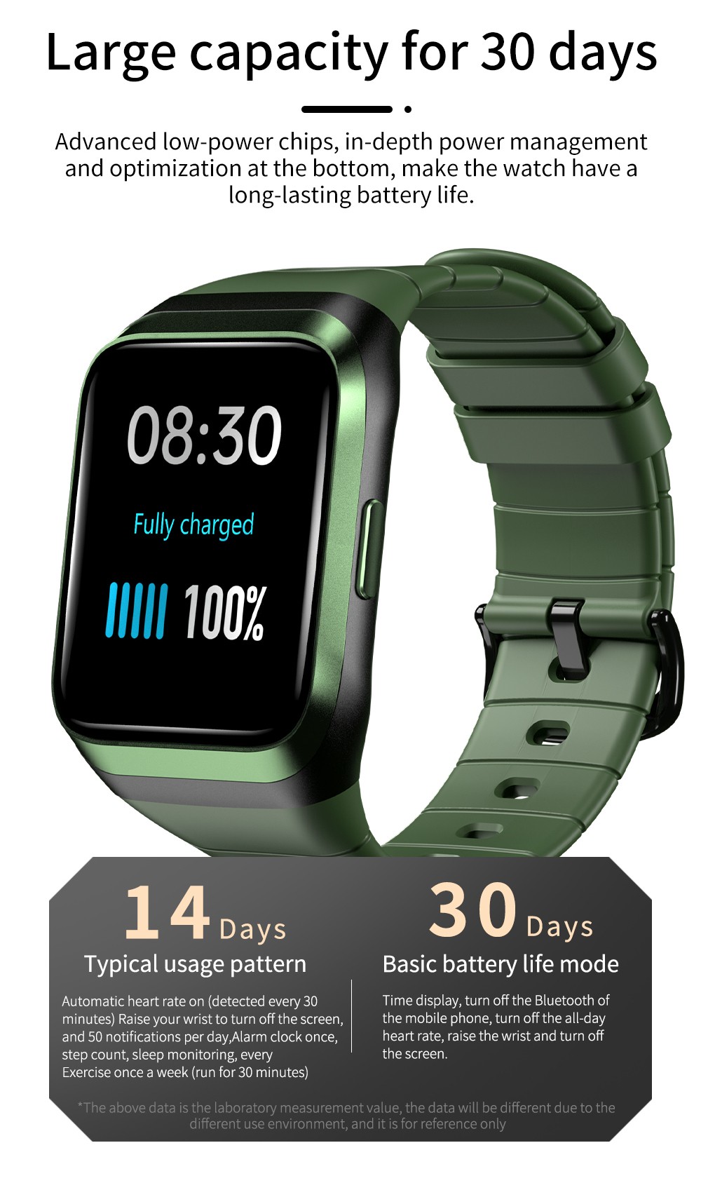 LOKMAT ZEUS 2 Smartwatch 1.69'' TFT Full Touch Screen GPS Sport Bracelet Heart Rate, Blood Oxygen Monitor - Red