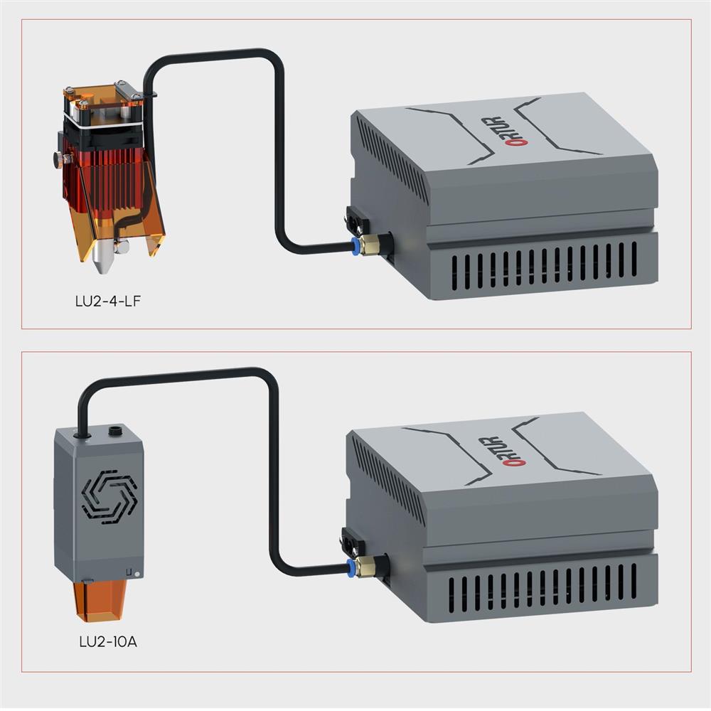 ORTUR Air Pump 1.0 for LU2-4 LF & LU2-10A, 50L/Min Air Output - US Plug