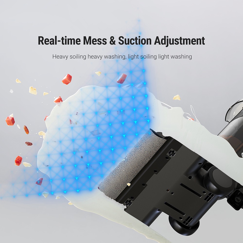 OSOTEK H100 Pro HotWave Handheld Wet Dry Vacuum Cleaner, Hot Water Mopping, Dual Self-Cleaning, Auto Refilling, 3L Water Tank, 35min Runtime - Black