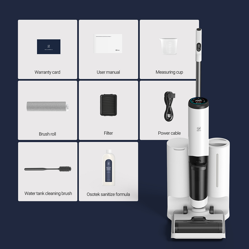 OSOTEK H100 Pro HotWave Handheld Wet Dry Vacuum Cleaner White