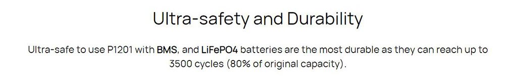 OUKITEL P1201 Portable Power Station, 960Wh LiFePO4 Battery, 1200W AC Output Solar Generator, UPS Function
