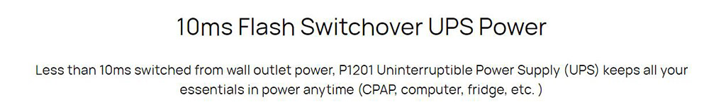 OUKITEL P1201 Portable Power Station, 960Wh LiFePO4 Battery, 1200W AC Output Solar Generator, UPS Function