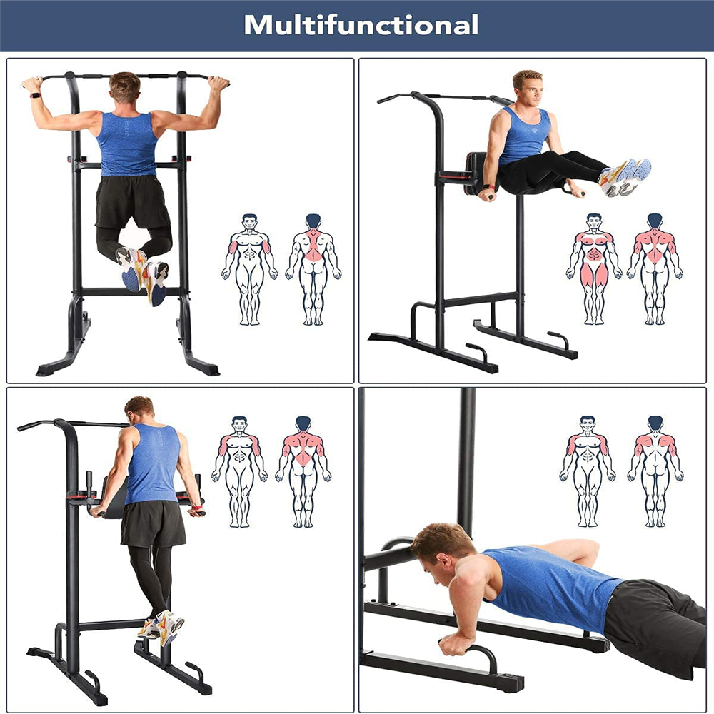 Power Tower PullUp Bar Dip Station Workout Equipment