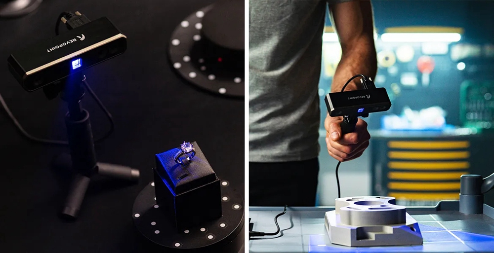 Revopoint MINI 3D Scanner, 0.02mm Precision, High Resolution Blue Light, 0.05mm Point Distance, 10fps Scan Speed - AU