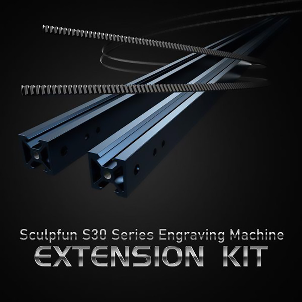 SCULPFUN S30 Series X and Y Axis Expansion Kit, Engraving Area Expandable  to 400*935mm 