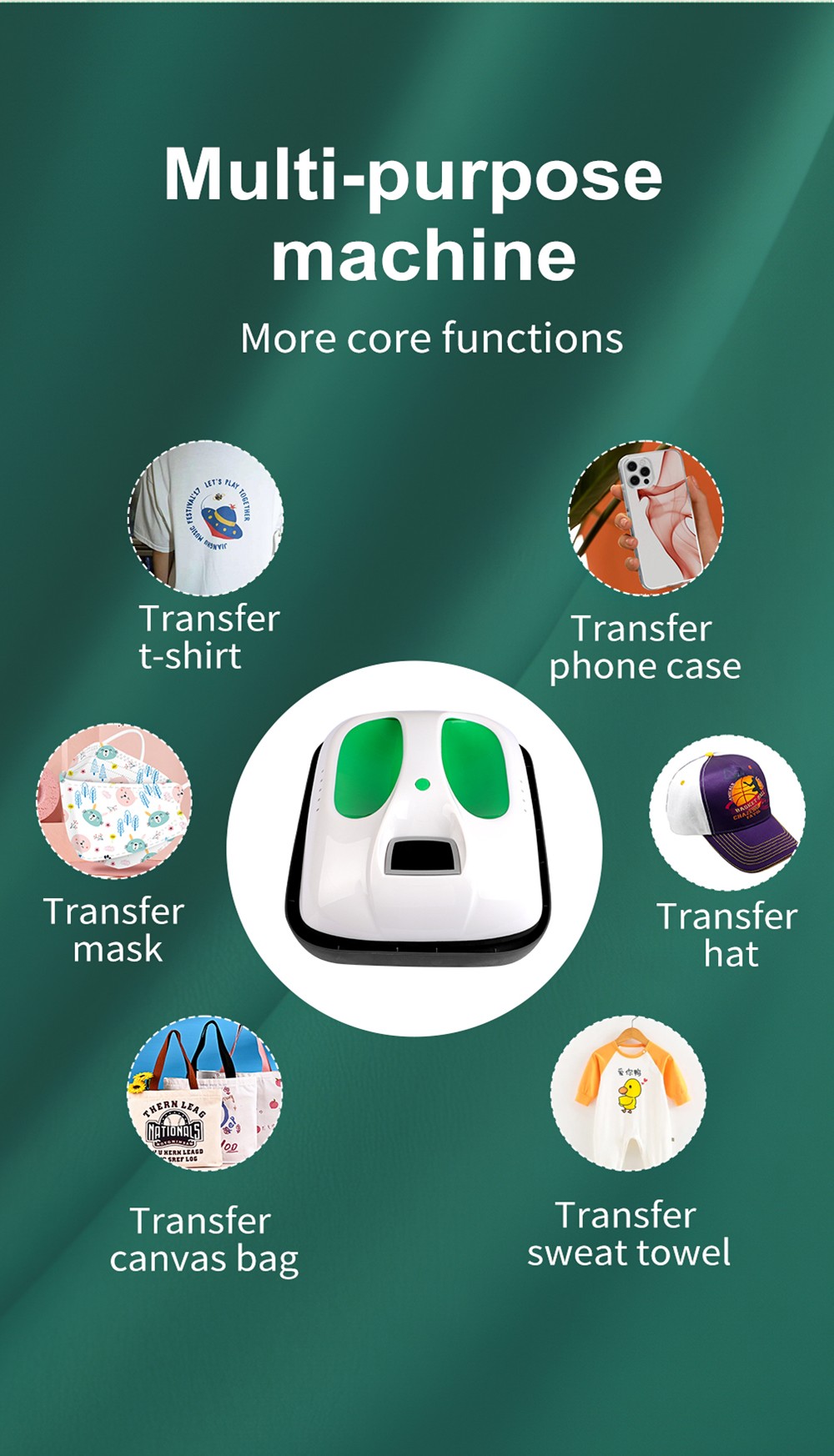 SHUOHAO Portable Heat Press Machine With Sensitive Touch Screen, 12*10in, For T-shirts/Mouse Pads/Aluminum Panels 15 SHUOHAO Portable Heat Press Machine with Sensitive Touch Screen, 12*10in, for T-shirts/Mouse Pads/Aluminum Panels