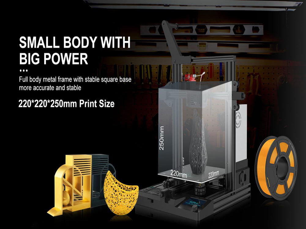 SUNLU 3D Printer Terminator 3 Fast Printing FDM 3D Printer, Up to 250mm/s, 32bit - UK