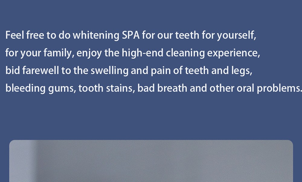 SUNUO T11 Pro Visual Electric Ultrasonic Dental Scaler, Calculus Tartar Remover Tooth Whitener, Smart App, 500W HD Endoscope - Blue