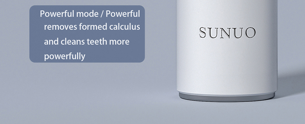 SUNUO T11 Pro Visual Electric Ultrasonic Dental Scaler, Calculus Tartar Remover Tooth Whitener, Smart App, 500W HD Endoscope - Blue