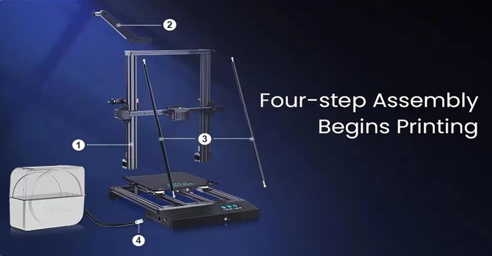 Sunlu Upgraded S9 Plus Large Size FDM 3D Printer with FilaDryer S1 up to 31*31*40 Printing Size Auto-leveling - US