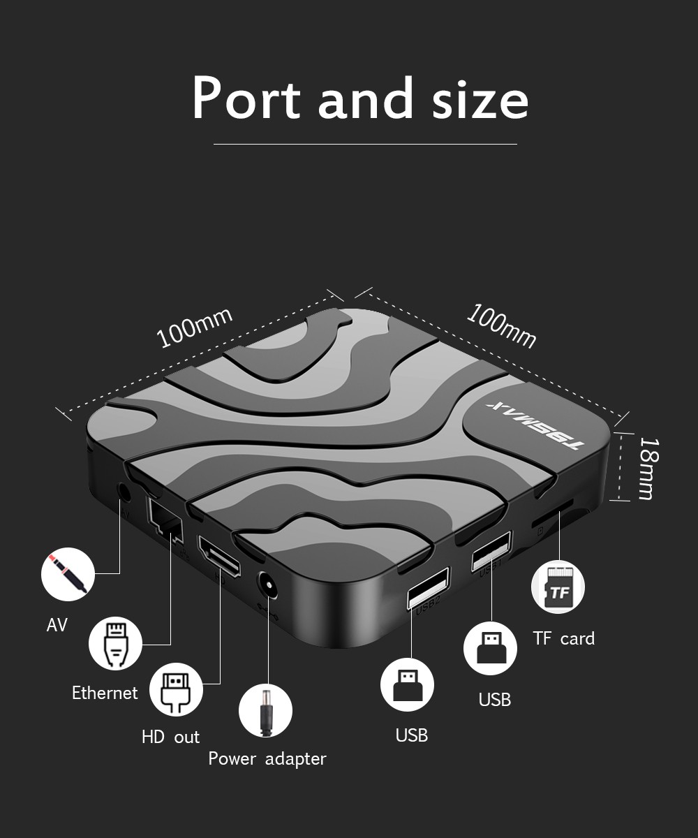 T95 MAX TV BOX Android 12 Allwinner H618 2GB RAM 16GB ROM 2.4G+5G WIFI Bluetooth 5.0 - US 22 T95 MAX TV BOX Android 12 Allwinner H618 2GB RAM 16GB ROM 2.4G+5G WIFI Bluetooth 5.0 - US