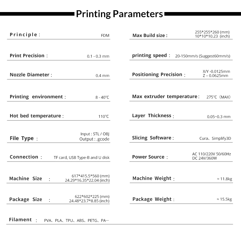 TRONXY Gemini XS Dual Extruder 3D Printer, Auto Leveling, Mirror Printing, Duplication Printing, Support Soluble, Color Touch Screen, 255x255x260mm