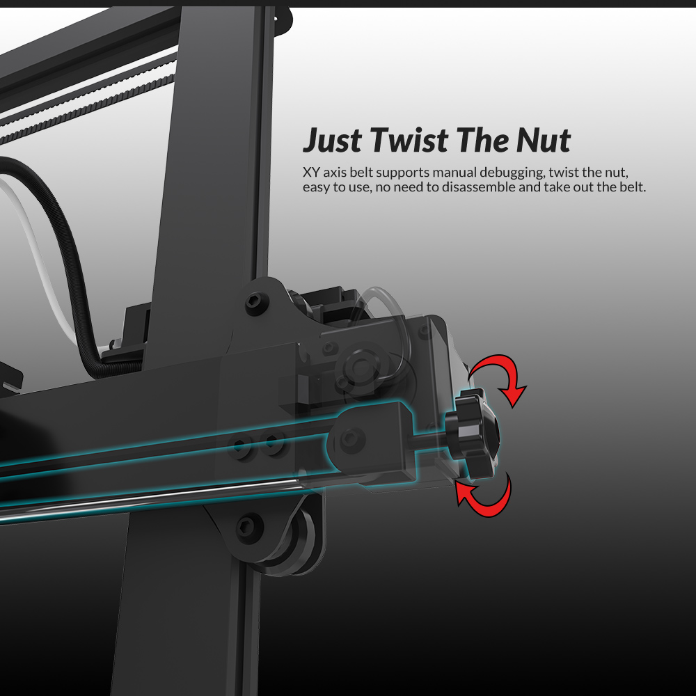 TRONXY Gemini XS Dual Extruder 3D Printer, Auto Leveling, Mirror Printing, Duplication Printing, Support Soluble, Color Touch Screen, 255x255x260mm