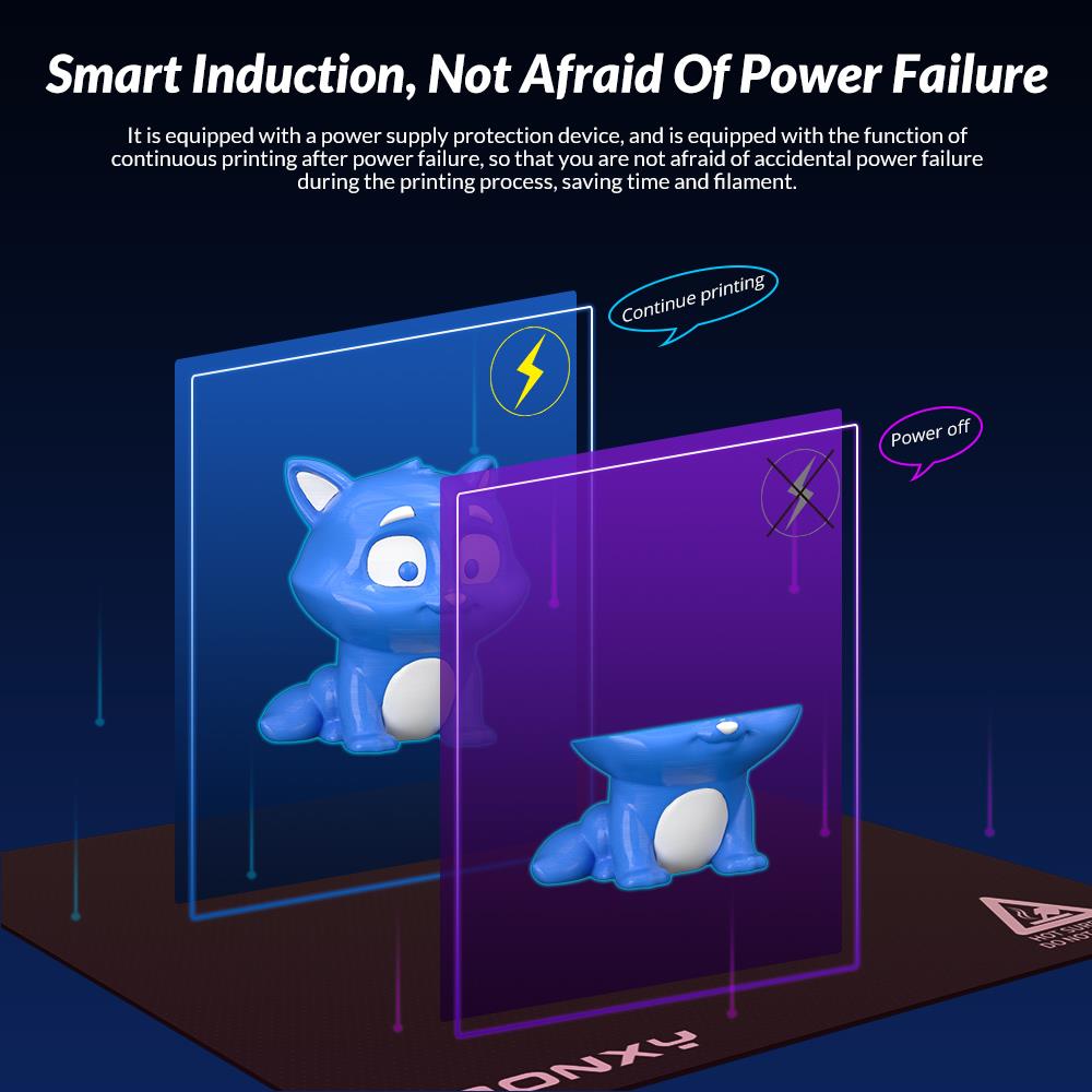 TRONXY Gemini XS Dual Extruder 3D Printer, Auto Leveling, Mirror Printing, Duplication Printing, Support Soluble, Color Touch Screen, 255x255x260mm