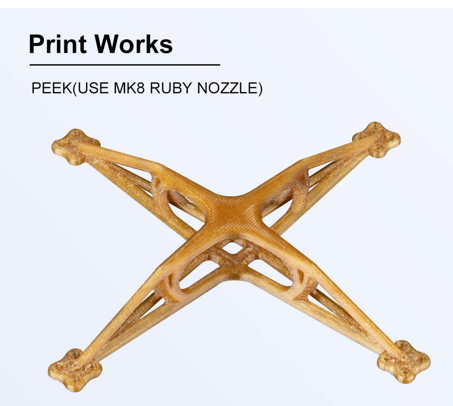 Trianglelab E-V6 0.6mm Plated Copper Nozzle with M6 Thread for 3D Printers V6 Hotend