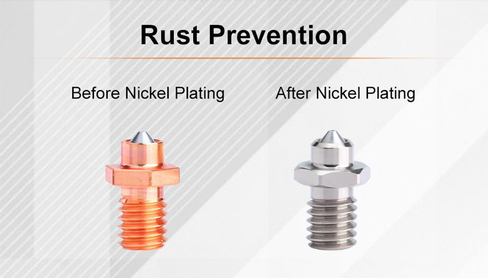 Trianglelab M6 ZS 0.6mm Nozzle, Hardened Steel Copper Alloy, High Temperature Resistant, for V6 Hotend 3D Printer