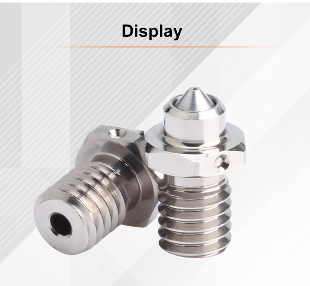 Trianglelab M6 ZS 0.6mm Nozzle, Hardened Steel Copper Alloy, High Temperature Resistant, for V6 Hotend 3D Printer