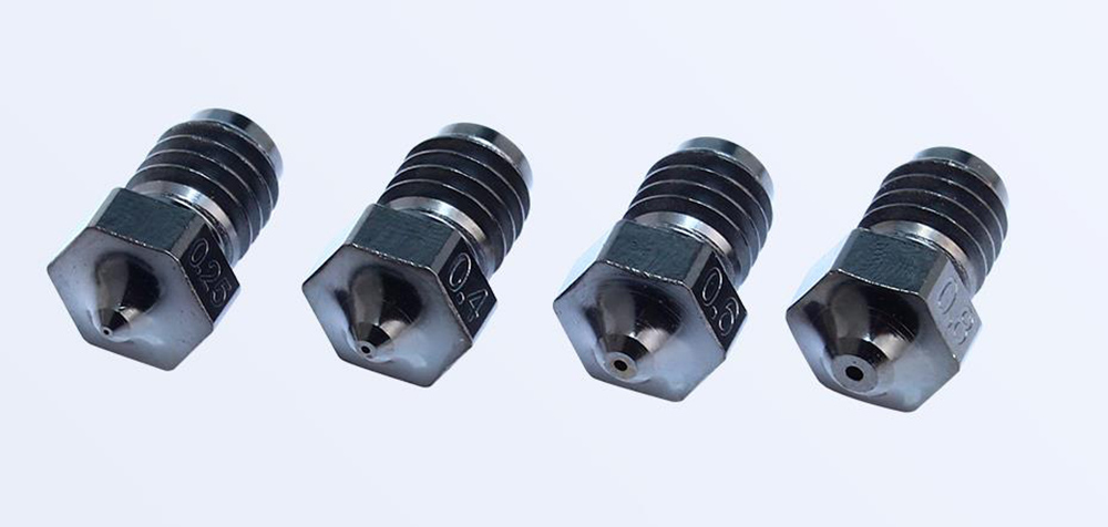 Trianglelab V6 DLC 0.4mm Nano Coating Hardened Steel Nozzle for Dragonfly Dragon/V6 Hotend Matrix Extruder
