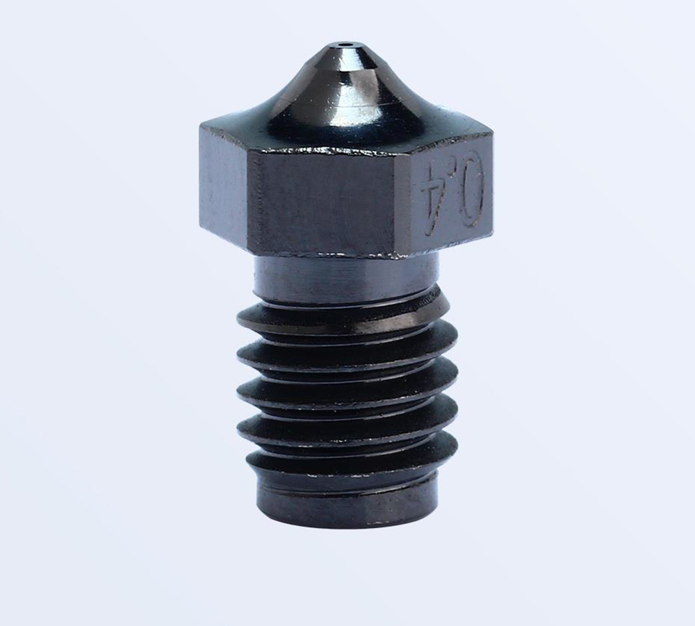 Trianglelab V6 DLC 0.4mm Nano Coating Hardened Steel Nozzle for Dragonfly Dragon/V6 Hotend Matrix Extruder
