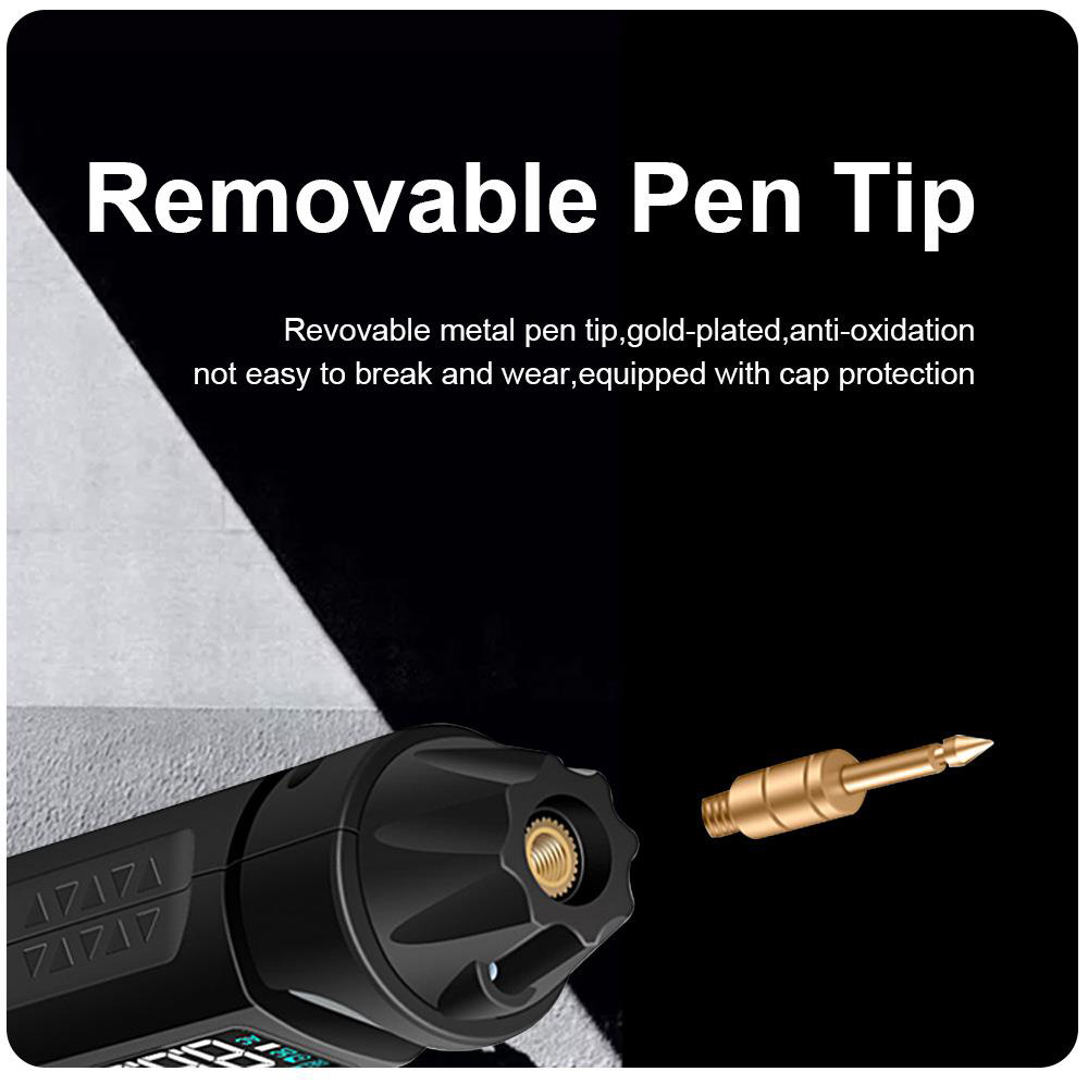 WinAPEX ET8906 RMS Digital Multimeter, Non-Contact Voltage Test Pen Diode Handheld Tester, Black White Display